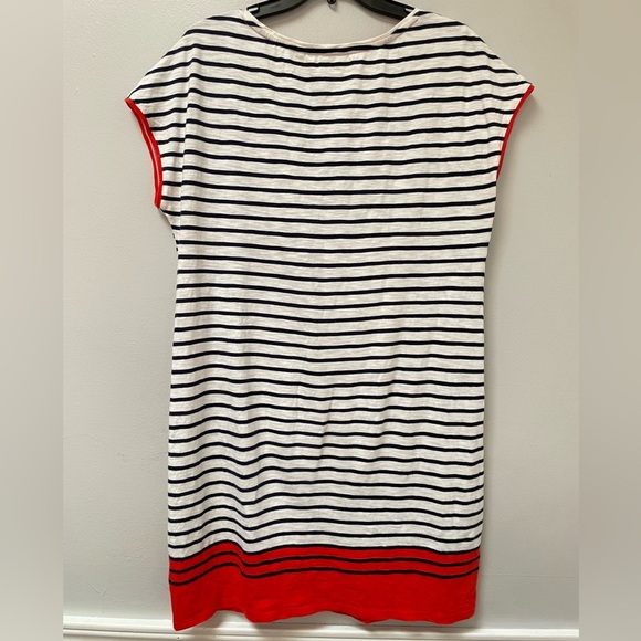 Boden Paulina Jersey Dress Red Pop Colorblock 10R - Picture 7 of 7